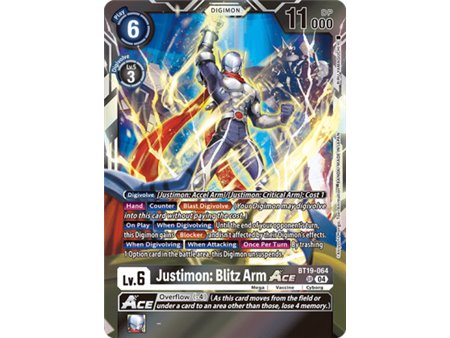 Justimon: Blitz Arm ACE (Super Rare)