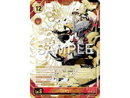 WarGreymon (Rare Pull) – BT19-20 Special Booster 2.5 | Carta DIGIMON en México