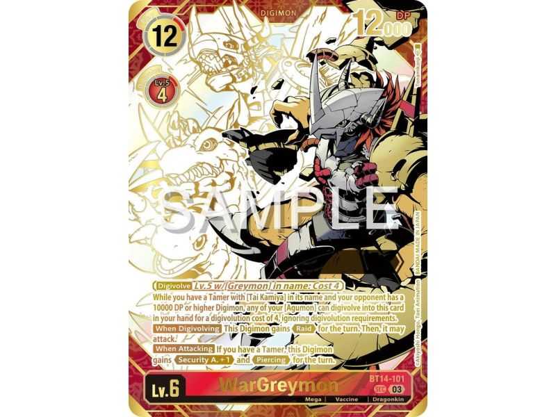 WarGreymon (Rare Pull) – BT19-20 Special Booster 2.5 | Carta DIGIMON en México