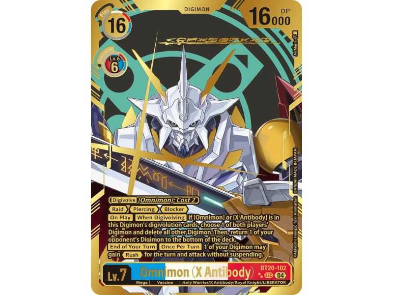 Omnimon (X Antibody) (Textured) – BT19-20 Special Booster 2.5 | Carta DIGIMON en México