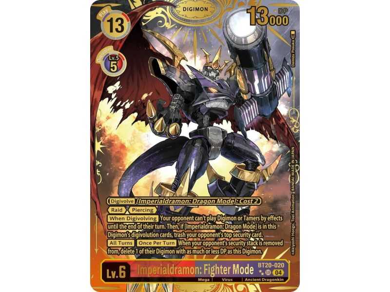 Imperialdramon: Fighter Mode (Textured) – BT19-20 Special Booster 2.5 | Carta DIGIMON en México