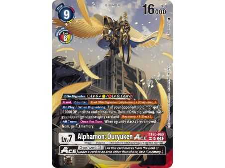 Alphamon: Ouryuken ACE (Textured) – BT19-20 Special Booster 2.5 | Carta DIGIMON en México