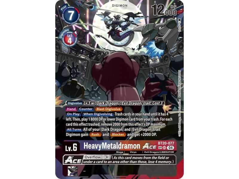 HeavyMetaldramon ACE (Textured) – BT19-20 Special Booster 2.5 | Carta DIGIMON en México