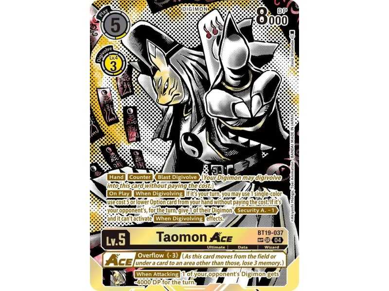 Taomon ACE (Textured) – BT19-20 Special Booster 2.5 | Carta DIGIMON en México