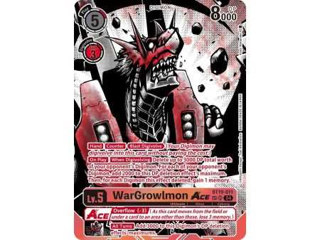 WarGrowlmon ACE (Textured) – BT19-20 Special Booster 2.5 | Carta DIGIMON en México