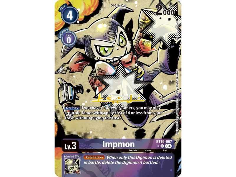 Impmon (Alternate Art) – BT19-20 Special Booster 2.5 | Carta DIGIMON en México