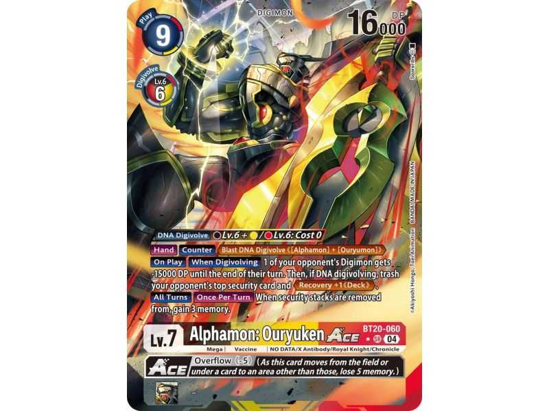 Alphamon: Ouryuken ACE (Alternate Art) – BT19-20 Special Booster 2.5 | Carta DIGIMON en México