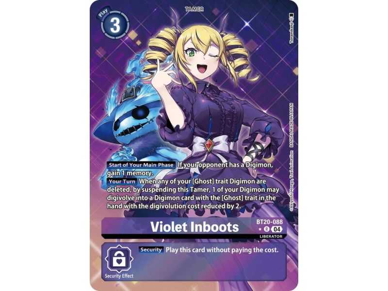 Violet Inboots (Alternate Art) – BT19-20 Special Booster 2.5 | Carta DIGIMON en México