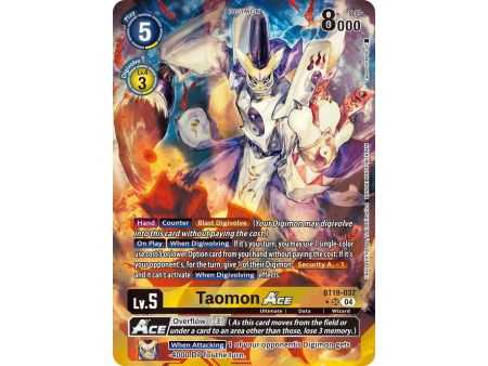 Taomon ACE (Alternate Art) – BT19-20 Special Booster 2.5 | Carta DIGIMON en México