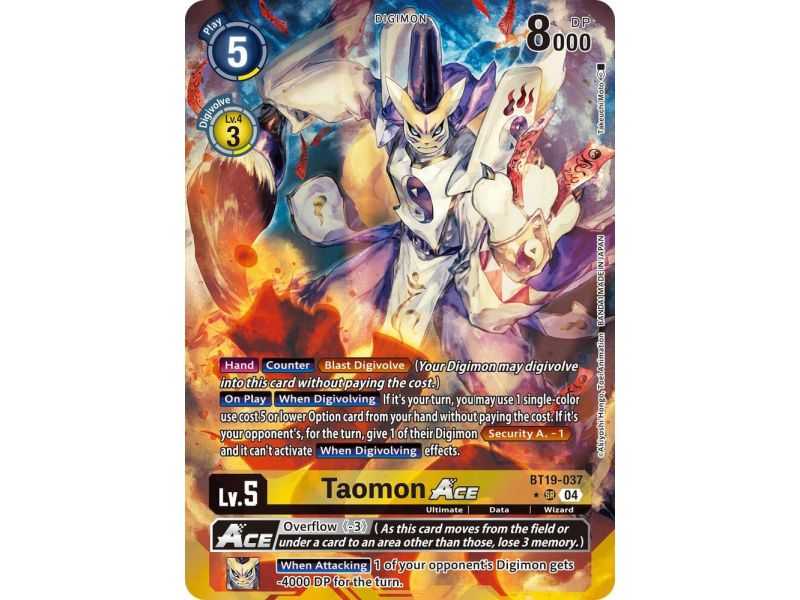 Taomon ACE (Alternate Art) – BT19-20 Special Booster 2.5 | Carta DIGIMON en México