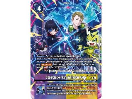 Code Cracker Fang & Hacker Judge (Alternate Art) – BT19-20 Special Booster 2.5 | Carta DIGIMON en México