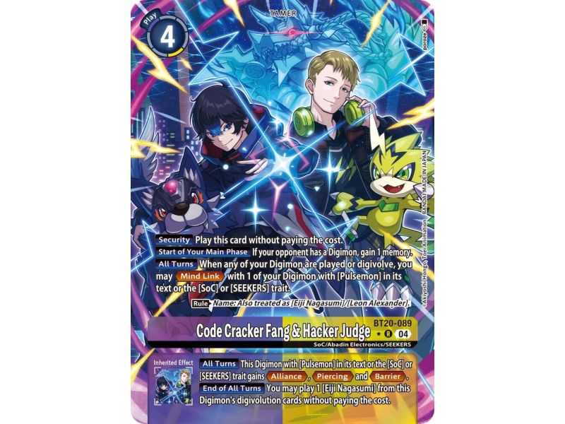 Code Cracker Fang & Hacker Judge (Alternate Art) – BT19-20 Special Booster 2.5 | Carta DIGIMON en México