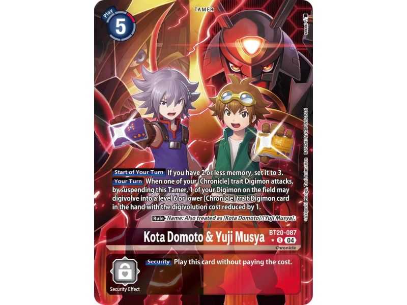 Kota Domoto & Yuji Musya (Alternate Art) – BT19-20 Special Booster 2.5 | Carta DIGIMON en México