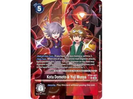 Kota Domoto & Yuji Musya (Alternate Art) – BT19-20 Special Booster 2.5 | Carta DIGIMON en México