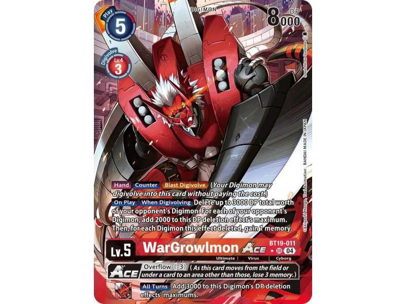 WarGrowlmon ACE (Alternate Art) – BT19-20 Special Booster 2.5 | Carta DIGIMON en México