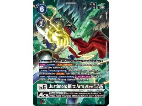 Justimon: Blitz Arm ACE (Alternate Art) – BT19-20 Special Booster 2.5 | Carta DIGIMON en México