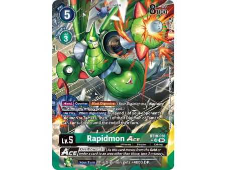 Rapidmon ACE (Alternate Art) – BT19-20 Special Booster 2.5 | Carta DIGIMON en México