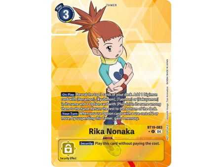 Rika Nonaka (Box Promotion Pack) – BT19-20 Special Booster 2.5 | Carta DIGIMON en México
