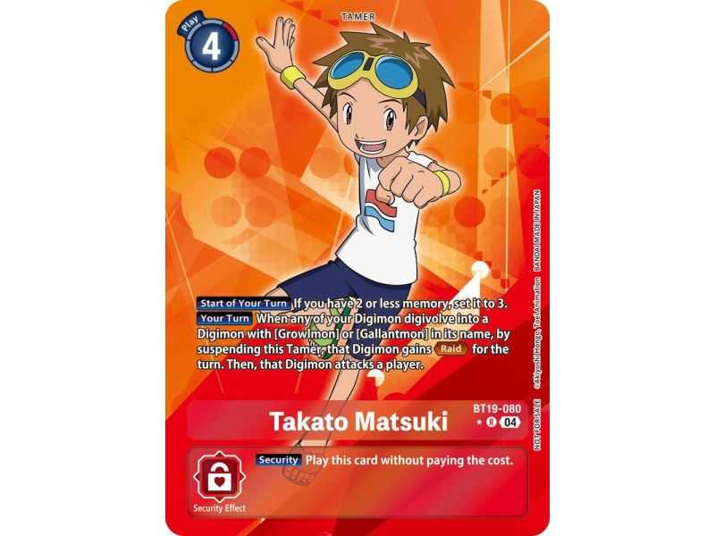 Takato Matsuki (Box Promotion Pack) – BT19-20 Special Booster 2.5 | Carta DIGIMON en México