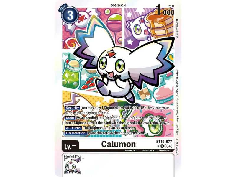 Calumon (Box Promotion Pack) – BT19-20 Special Booster 2.5 | Carta DIGIMON en México