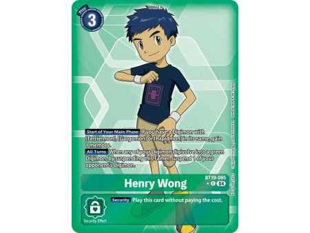 Henry Wong (Box Promotion Pack) – BT19-20 Special Booster 2.5 | Carta DIGIMON en México