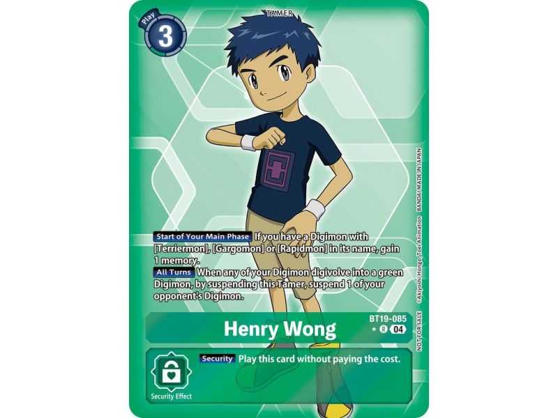 Henry Wong (Box Promotion Pack) – BT19-20 Special Booster 2.5 | Carta DIGIMON en México