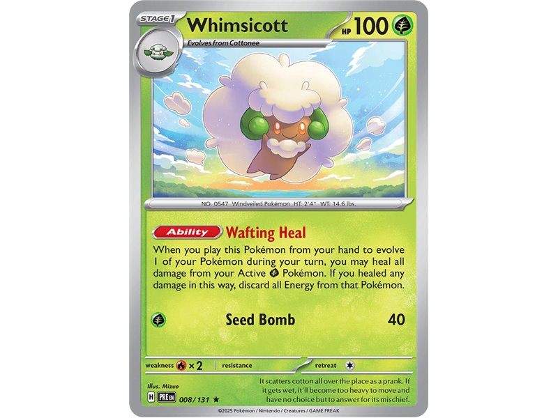 Whimsicott (Rare Holofoil)