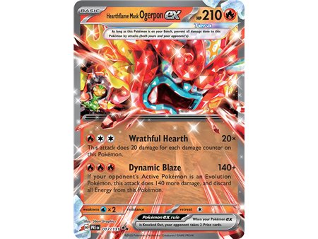 Hearthflame Mask Ogerpon ex (Double Rare)