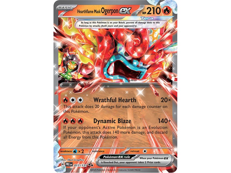 Hearthflame Mask Ogerpon ex (Double Rare)