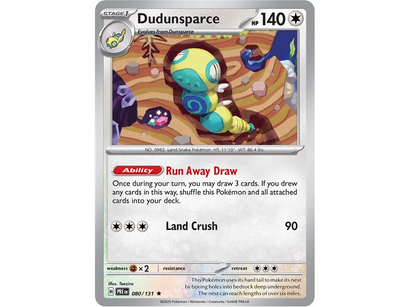 Dudunsparce (Rare/Reverse Holofoil)
