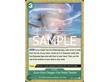 Gum-Gum Dragon Fire Pistol Twister Star (Uncommon)