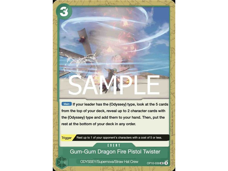Gum-Gum Dragon Fire Pistol Twister Star (Uncommon)