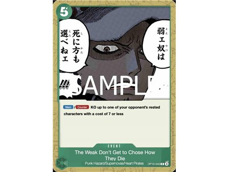 The Weak Do Not Have the Right to Choose How They Die (Common)