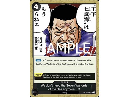 There's No Longer Any Need for the Seven Warlords of the Sea!!! (Uncommon)