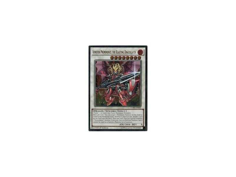 Ignister Prominence, the Blasting Dracoslayer (Ultimate Rare) – Clash of Rebellions | Carta YUGIOH en México