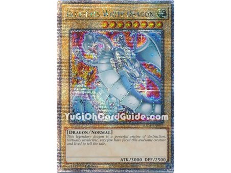Blue-Eyes White Dragon (New Artwork) (Quarter Century Secret Rare)