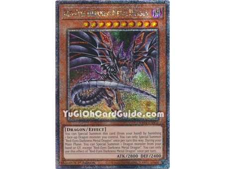 Red-Eyes Darkness Metal Dragon (Alterante Artwork) (Quarter Century Secret Rare)