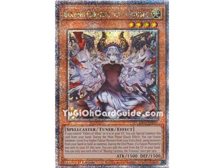 Blazing Cartesia, the Virtuous (New Artwork) (Quarter Century Secret Rare)