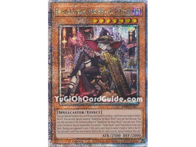 Diabellstar the Black Witch (New Artwork) (Quarter Century Secret Rare)