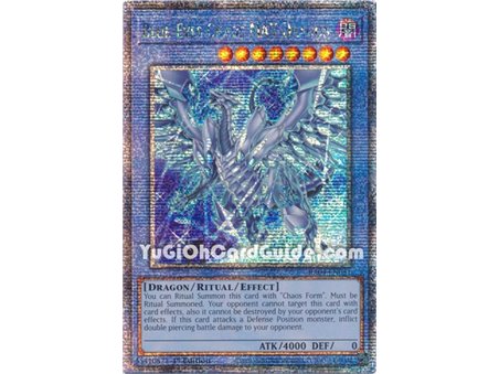Blue-Eyes Chaos MAX Dragon (New Artwork) (Quarter Century Secret Rare)