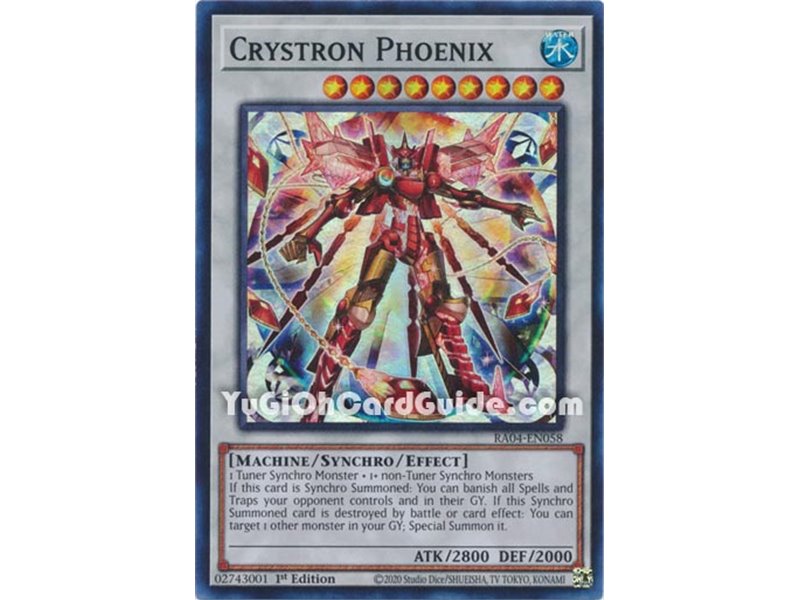 Crystron Phoenix (Platinum Secret Rare)