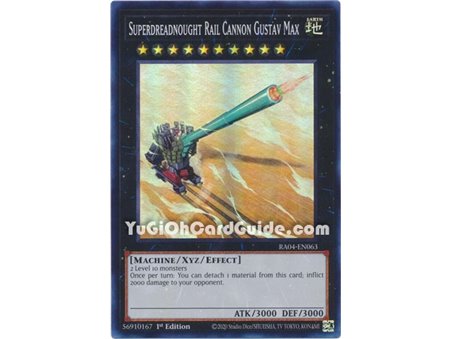 Superdreadnought Rail Cannon Gustav Max (Quarter Century Secret Rare)