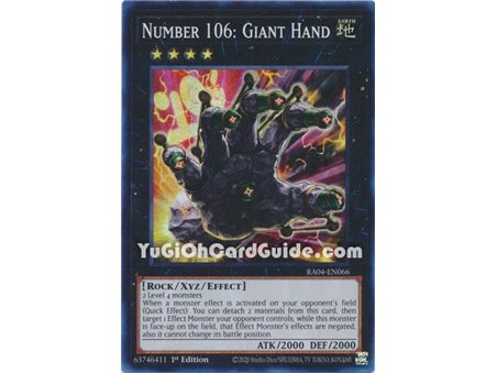 Number 106: Giant Hand (Super Rare)