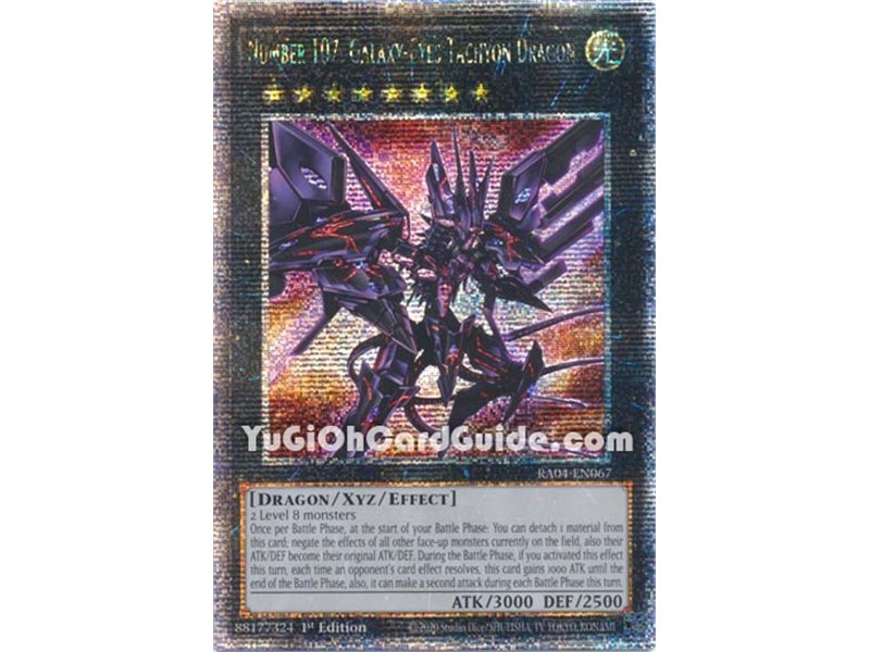 Number 107: Galaxy-Eyes Tachyon Dragon (Quarter Century Secret Rare)