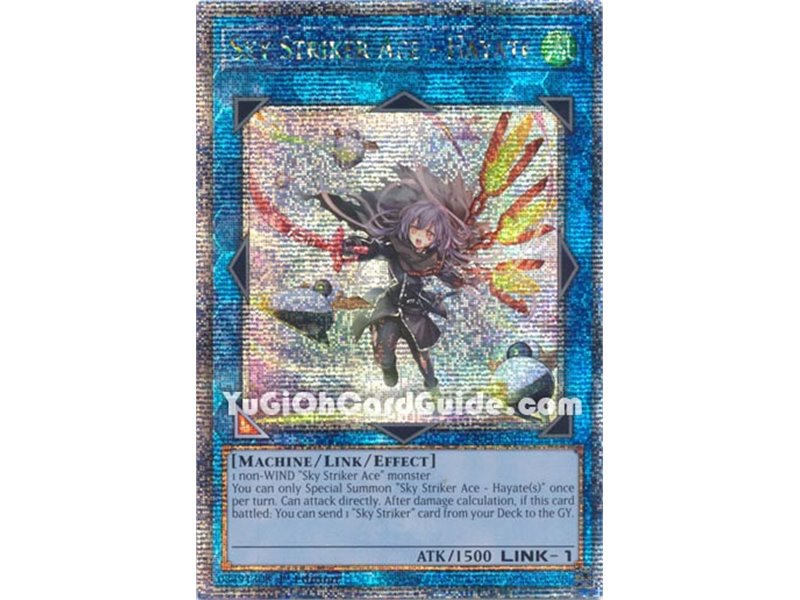 Sky Striker Ace - Hayate (New Artwork) (Quarter Century Secret Rare)