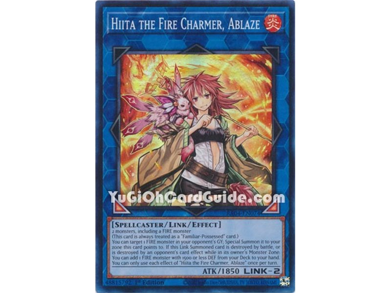Hiita the Fire Charmer, Ablaze (Quarter Century Secret Rare)