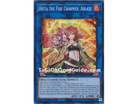 Hiita the Fire Charmer, Ablaze (Quarter Century Secret Rare)