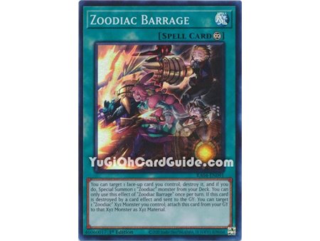 Zoodiac Barrage (Quarter Century Secret Rare)