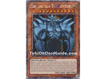 Obelisk the Tormentor (Quarter Century Secret Rare)