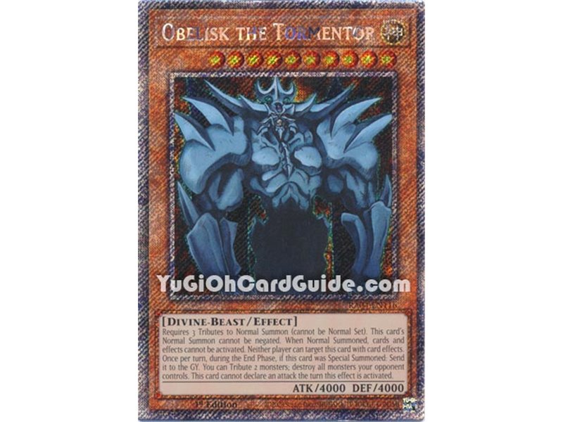Obelisk the Tormentor (Quarter Century Secret Rare)